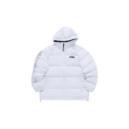 FILA FUSION QR Down Jackets Unisex White