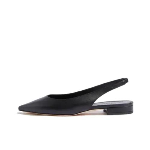 SCAROSSO Slingback Leather Ballerinas