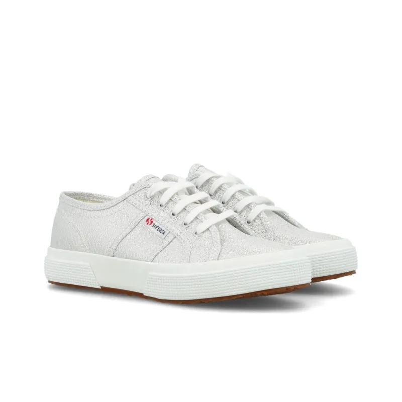 SUPERGA 2750 LAMEW Anti Slip Wear Resistant Low Top Skateboard Shoes Women's Silver-2