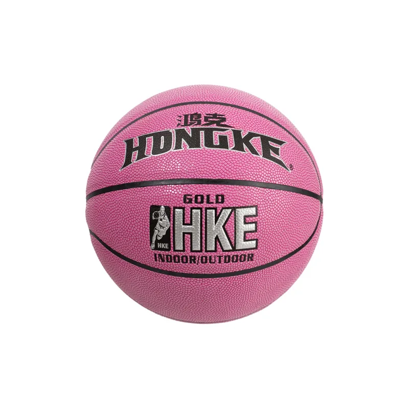 HONGKE PU Basketball Pink Size 6 Training Unisex-0