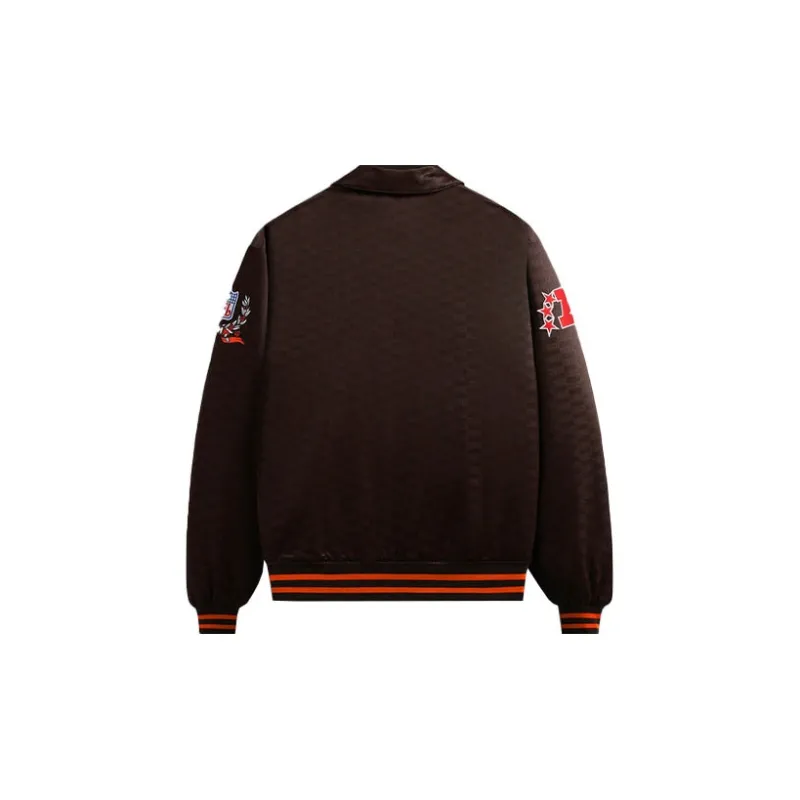 KITH For The NFL Browns Satin Bomber Jacket-1
