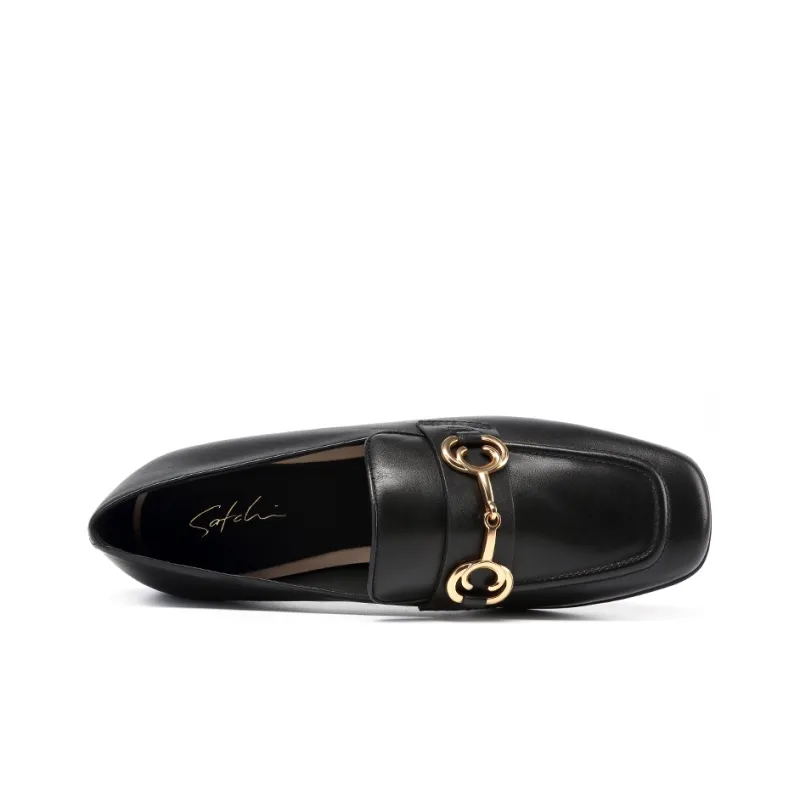 Satchi Loafers Women's Low Top Black-4