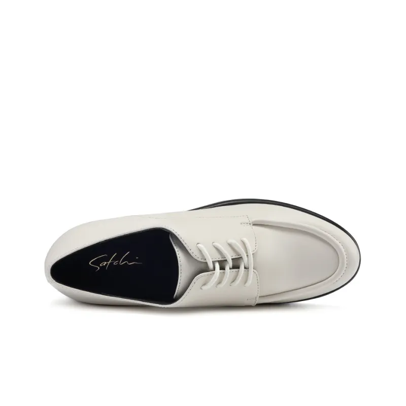Satchi Casual Single Shoes 4cm Women's Milk White-3