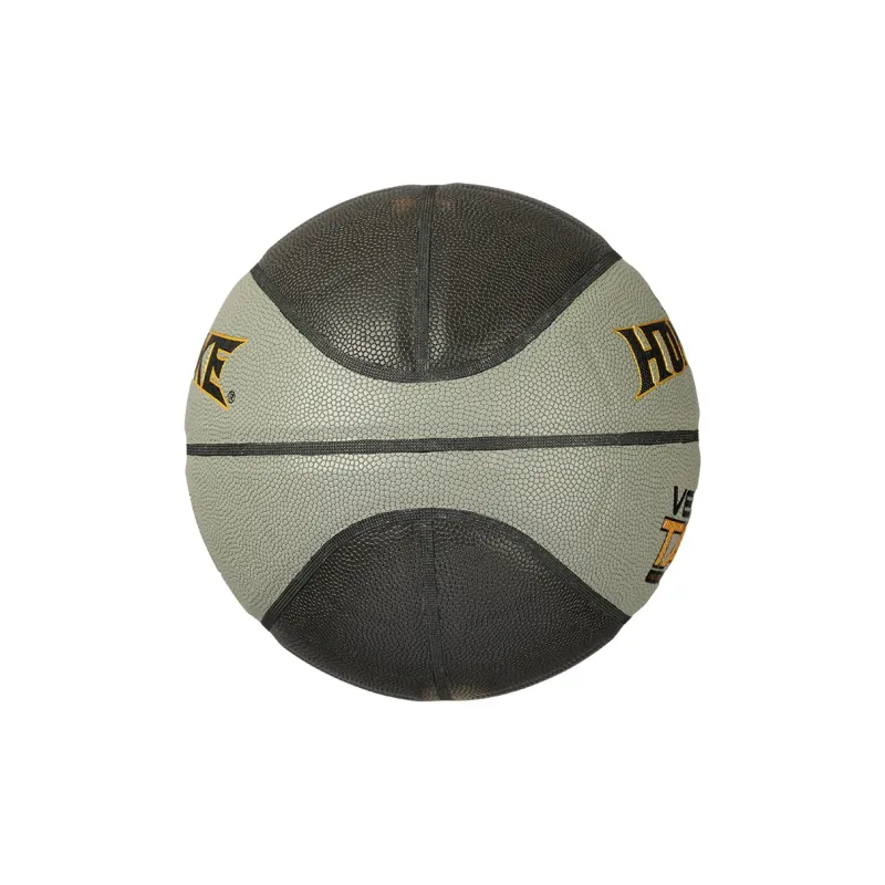 HONGKE Moisture Absorbing Leather Basketball Black Gray Color Size 7 Training Unisex-3