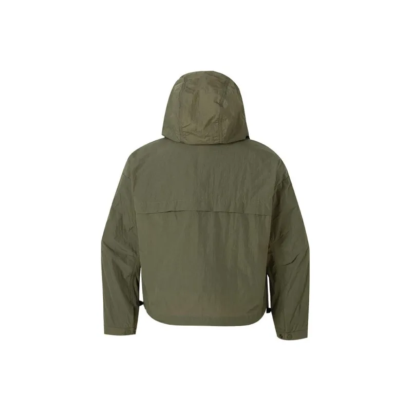 Columbia Windbreaker Jackets Women's Green-1