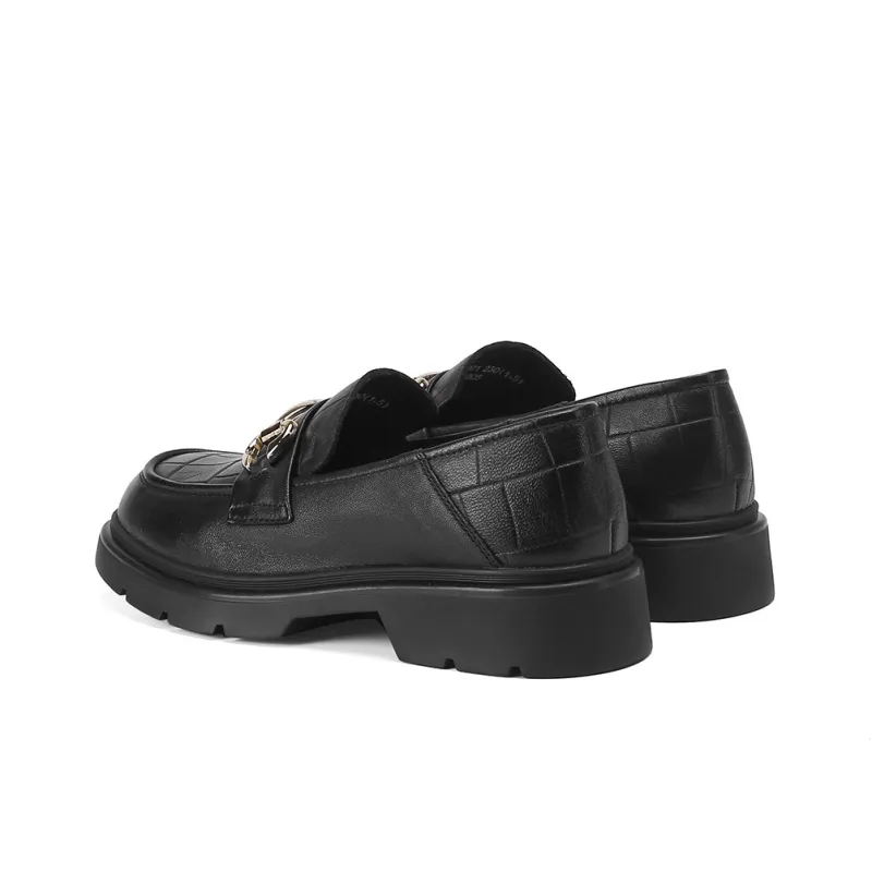 VEDULLAR Loafers Women's Low Top Black/Brown-2