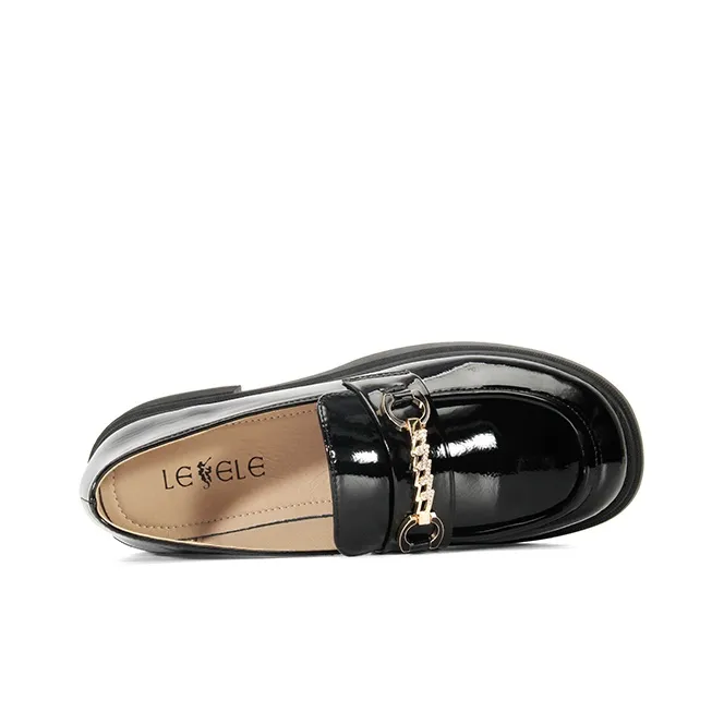 LESELE Loafers Women's Black/Beige-3