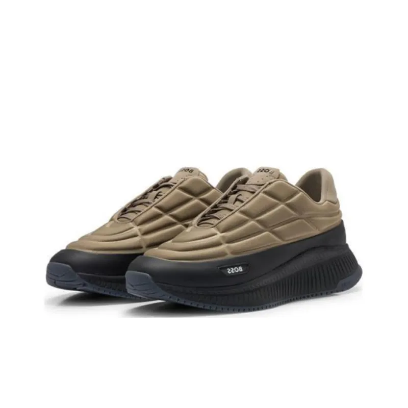 BOSS Logo-patch Padded Sneakers-2