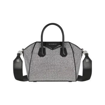 Givenchy Antigona Satin Shoulder Bag, Crossbody Bag, Handbag Mini Women's Black