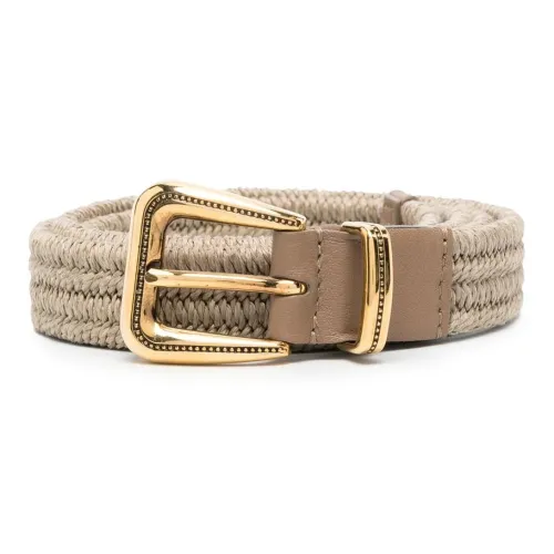 Brunello Cucinelli Rustic Woven Buckle Belt