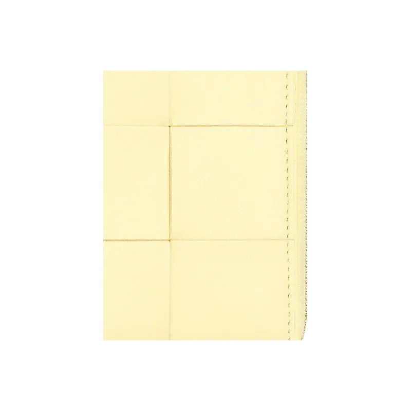 Bottega Veneta Lambskin Wallet Regular Women's Light Yellow-3