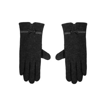 MOERCIAN 20% Cashmere 70% Sheep Wool 10% Acrylic Knit Gloves Women's