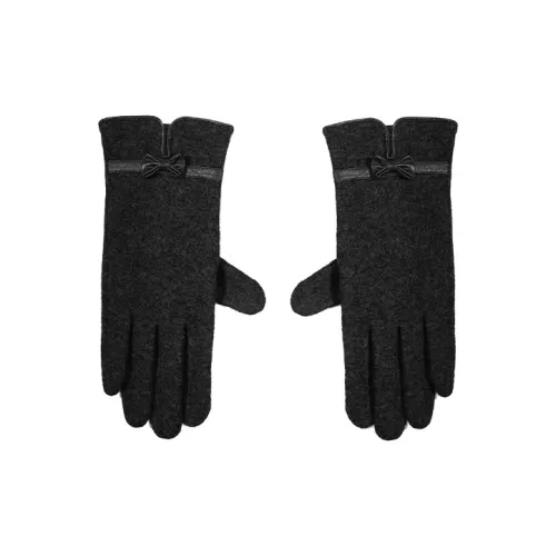 MOERCIAN 20% Cashmere 70% Sheep Wool 10% Acrylic Knit Gloves Women's