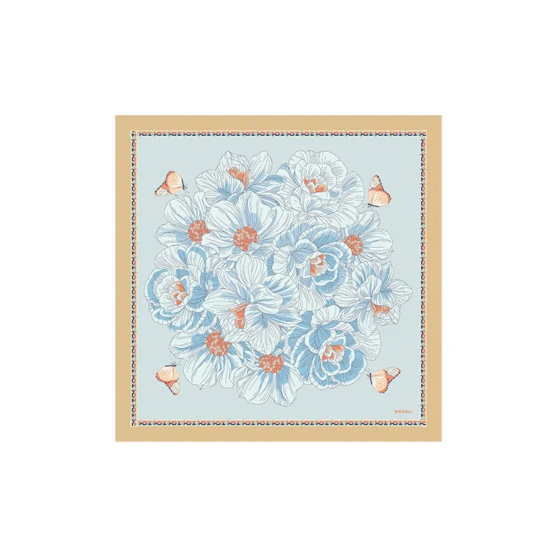 WENSLI Silk Scarves Women's-2