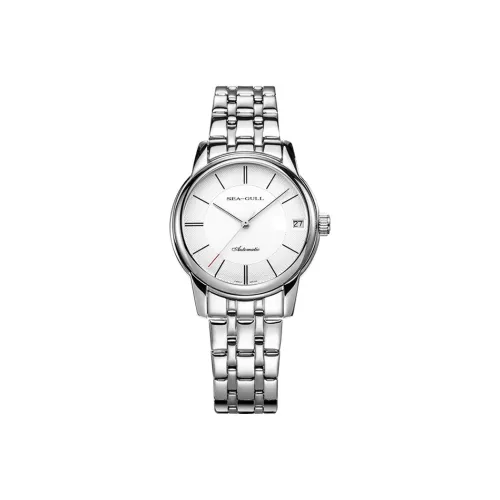 Sea Gull National Automatic Mechanical Movement Steel Strap Watch Women's Watch White Dial