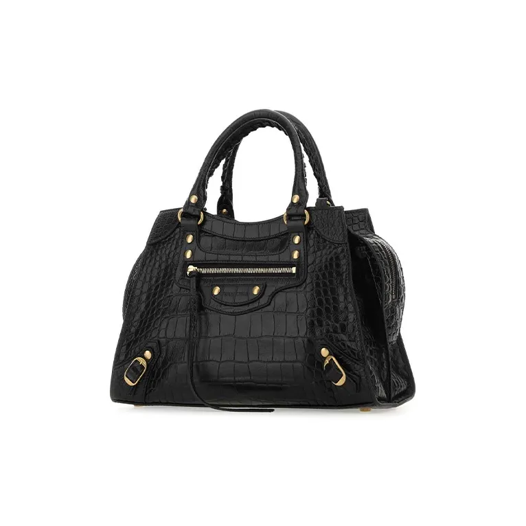 Balenciaga Calfskin Shoulder Bag, Crossbody Bag, Handbag Women's Black-1