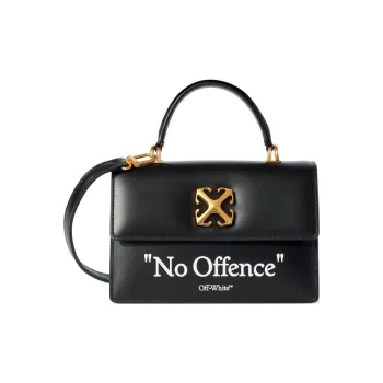 OFF WHITE Jitney 1.4 Leather Tote Bag