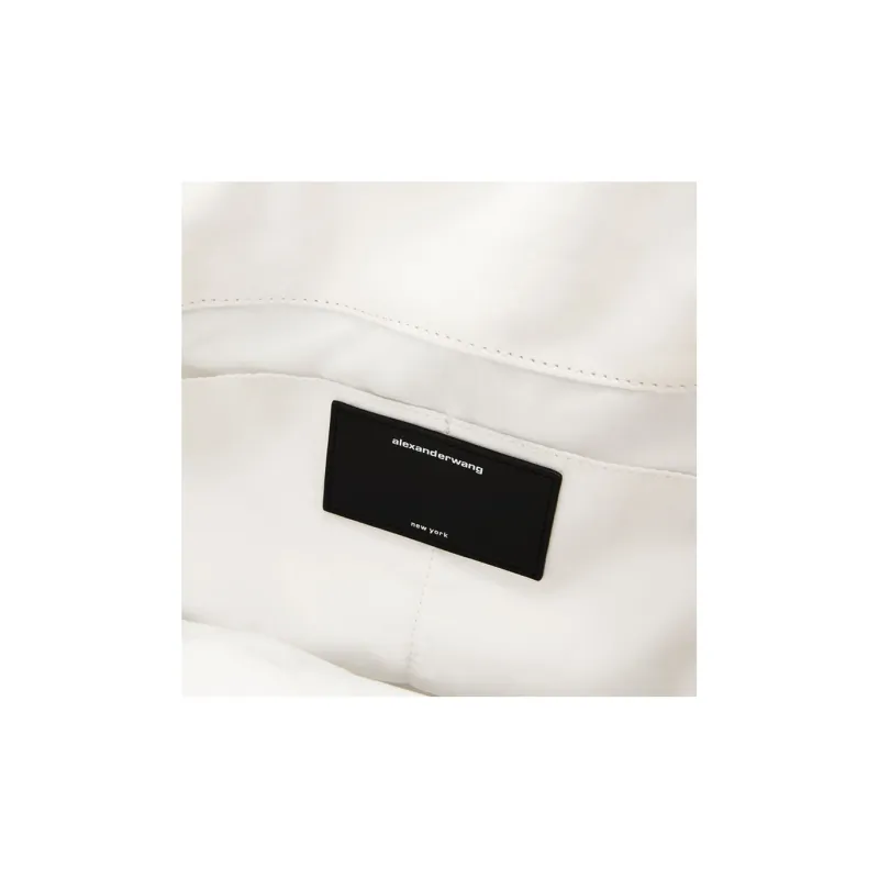Alexander Wang Ryan Lambskin Handbag Shoulder Bag Women's White-4