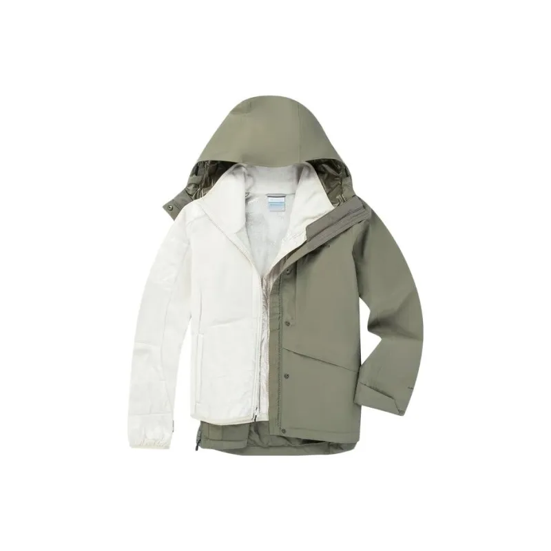 Columbia Waterproof, Thermal, And Rainproof Windbreaker Jacket Women's Army Green-2