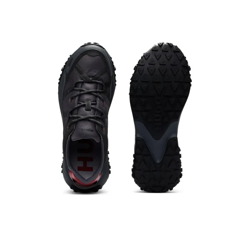 HUGO BOSS Cushioning, Slip Resistant, And Abrasion Resistant Low Top Casual Shoes Men's Black-4