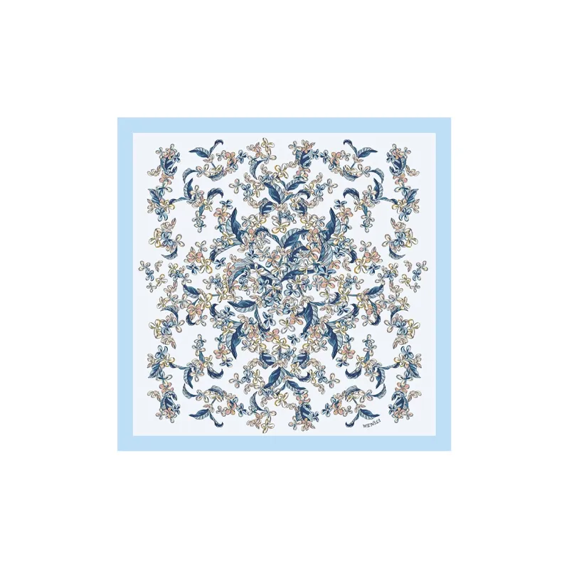 WENSLI Silk Scarves Women's-0