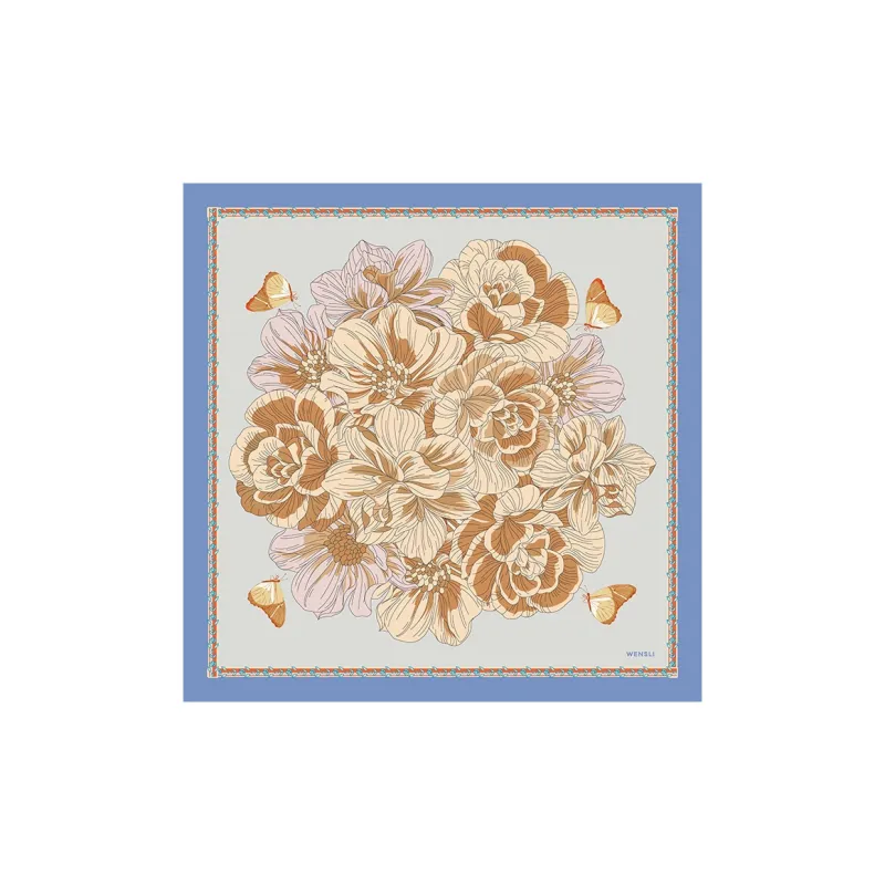 WENSLI Silk Scarves Women's-1