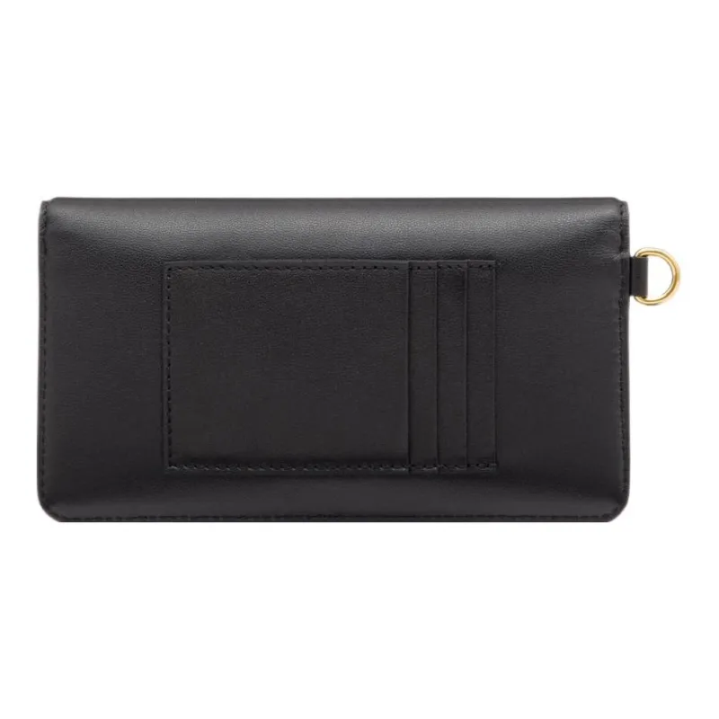 Valentino Calfskin Shoulder Bag, Crossbody Bag, Cell Phone Pouch Men's Black-2