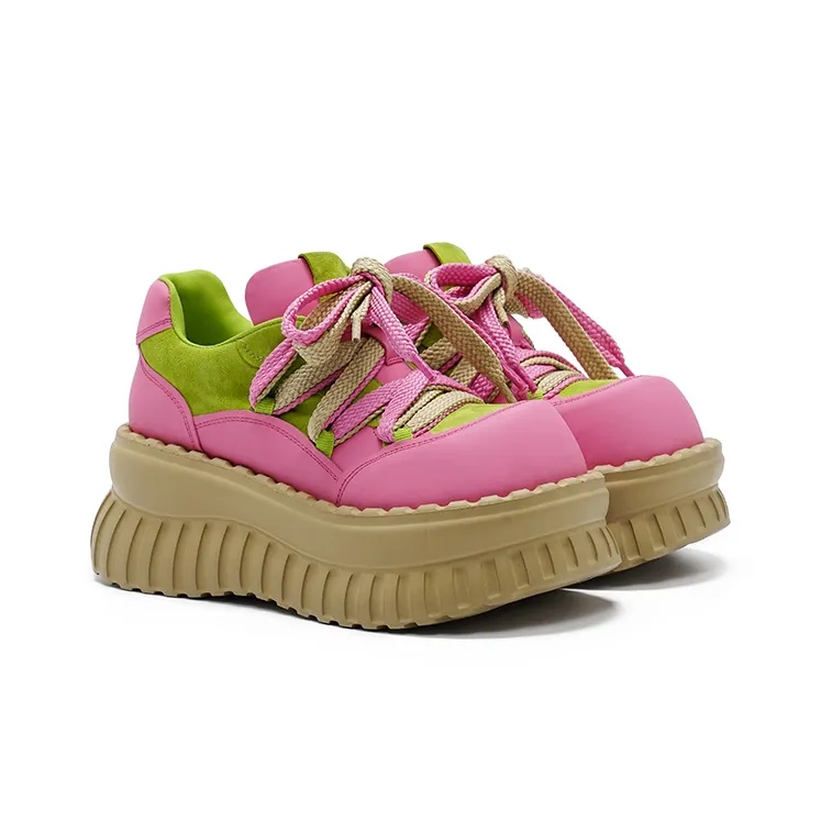 VINYVIOLA Support Height Enhancement Low-Top Casual Shoes Women's-1