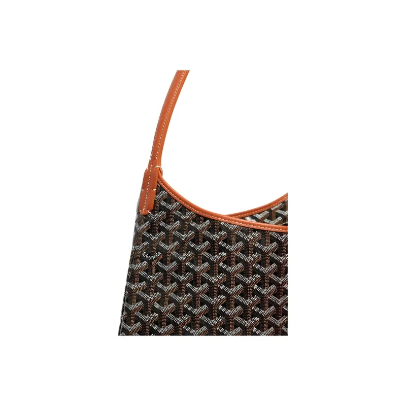 GOYARD Bohème Hobo Canvas With Leather Shoulder Bag Combo Bag Shoulder Bag Women's Brown-4