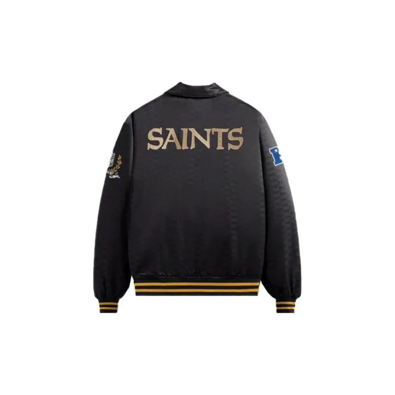 KITH For The NFL Saints Satin Bomber Jacket-1