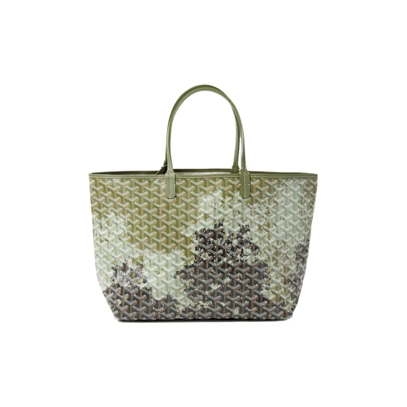 GOYARD Saint Louis Canvas With Leather Combo Bag Tote Shoulder Bags Handbags Small Size Unisex Mori Style Tri-Color-1