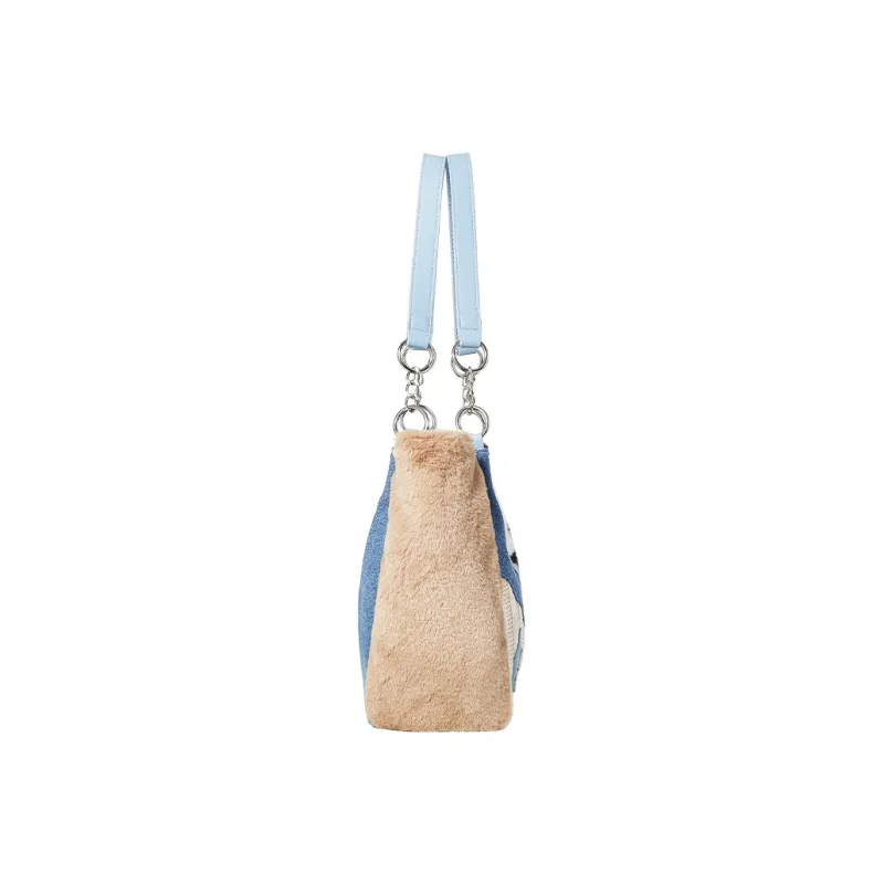 Miffy PU Shoulder Bag Large Size Women's Cow/Leopard Print-3