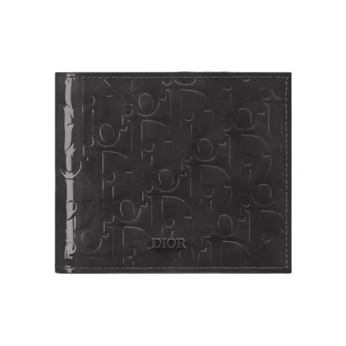 DIOR Gravity Cow Leather Wallet Regular Men's Black