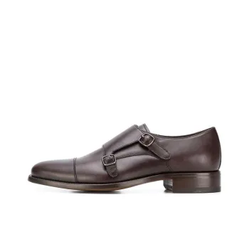 SCAROSSO Gervasio Almond Toe Monk Shoes