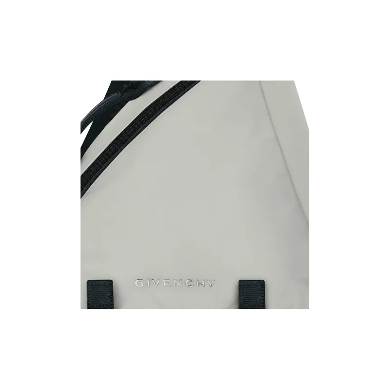 GIVENCHY G-Zip Polyamide Triangle Bag Sling Bag One Shoulder Crossbody Fanny Pack Medium Size Men's Medium Gray-4