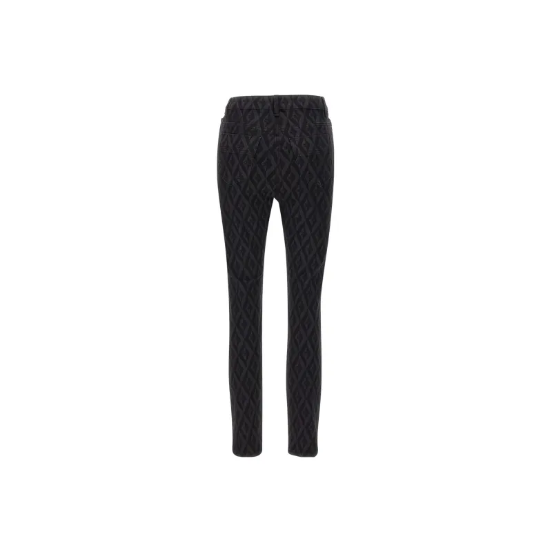 Elisabetta Franchi Monogrammed Chain-Linked Jeans-1