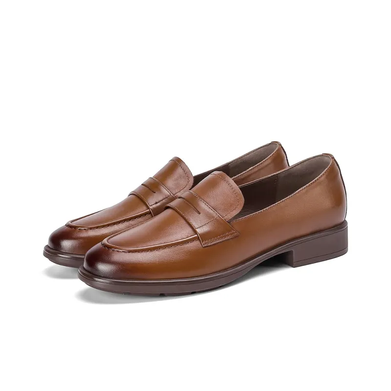 VEDULLAR Loafers Women's Low Top Brown/Black/Khaki-1