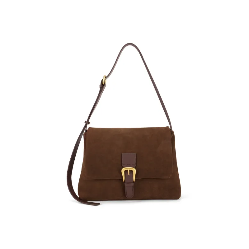 ST&SAT Genuine Leather Shoulder Bag Messenger Bag Tote Crossbody Bag Large Size Women's Multicolor-0