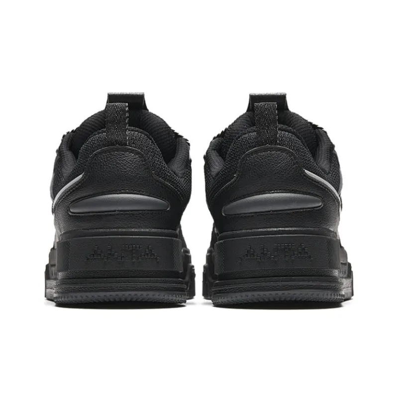 Anta Micro Sugar Puffy Shoes Slip Resistant Breathable Low Top Skateboard Shoes Men's Black-3