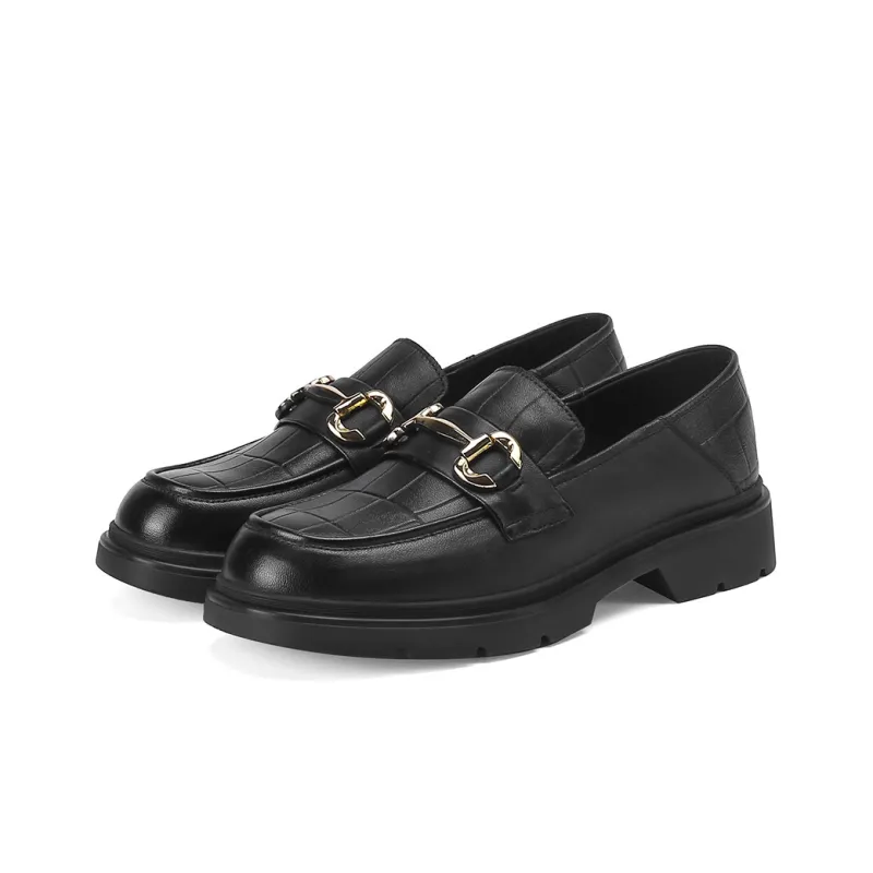 VEDULLAR Loafers Women's Low Top Black/Brown-1