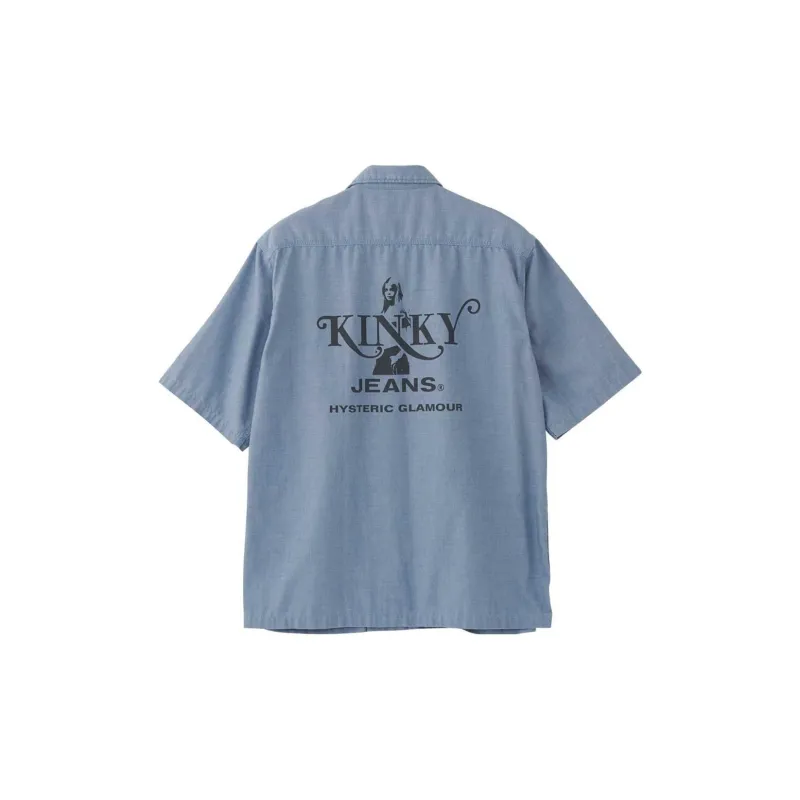 HYSTERIC GLAMOUR Shirts Men Blue-1