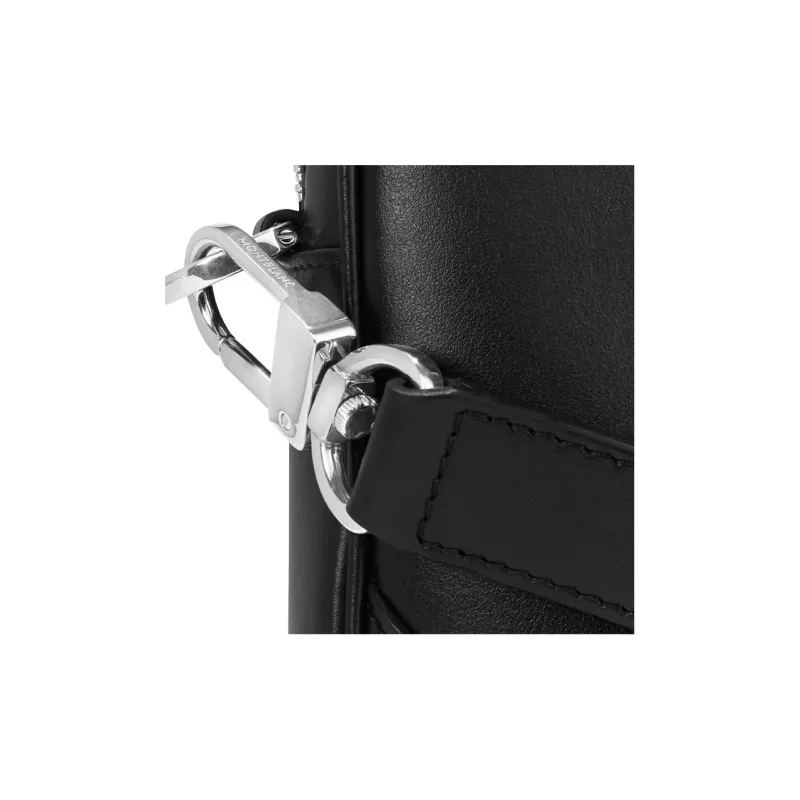 MONTBLANC Meisterstuck Cow Leather One Shoulder Crossbody Portable Briefcase Mini Men's Black-6