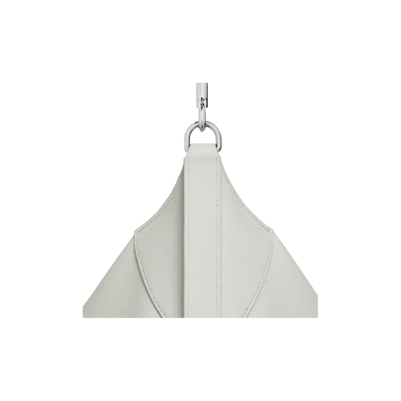 CELINE Romy Collection Soft Cow Leather Shoulder Bag Crossbody Bag Handbag Large Size Men's Chalk White-3