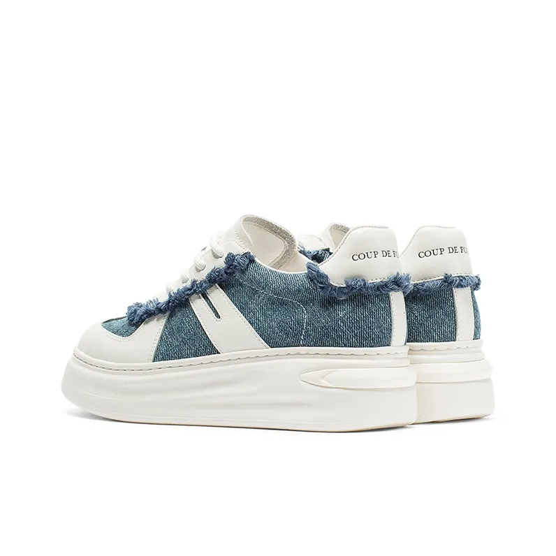 Coup De Foudre Height Increasing Low-Top Skateboard Shoes 5cm Women's-9
