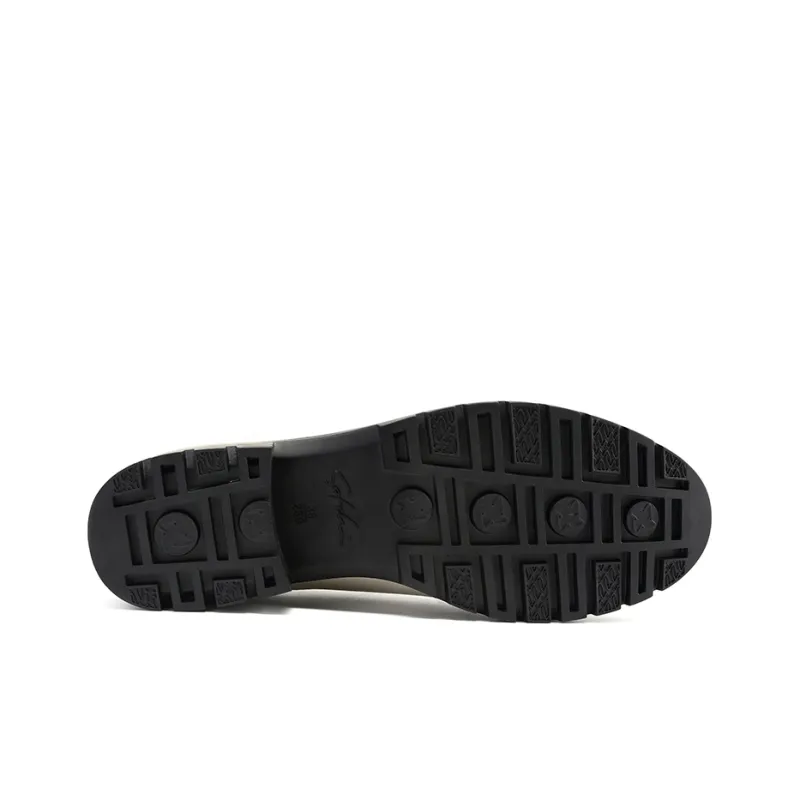 Satchi Casual Single Shoes 4cm Women's Milk White-5