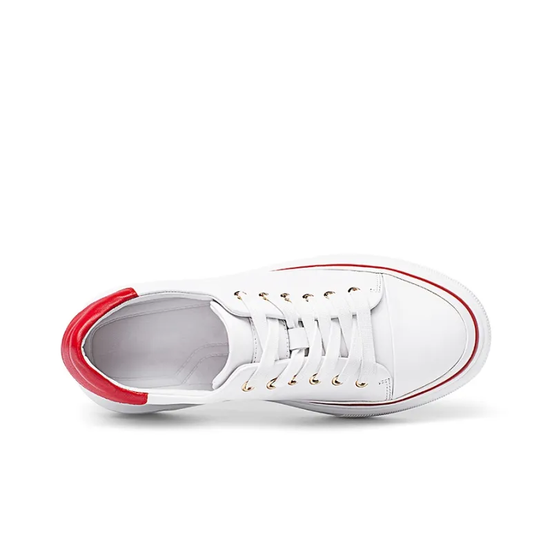 He Jinchang Hermo Collection Low Top Casual Shoes Women's White-4