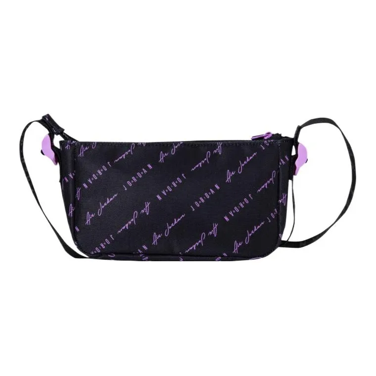 Jordan Polyester One Shoulder Crossbody Bag Regular Men's Black/African Violet-1