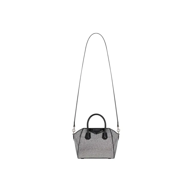 Givenchy Antigona Satin Shoulder Bag, Crossbody Bag, Handbag Mini Women's Black-1