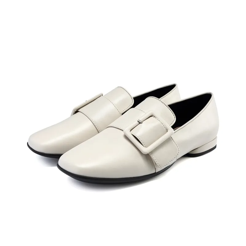 Satchi Loafers 1.5cm Women's Milk White-2