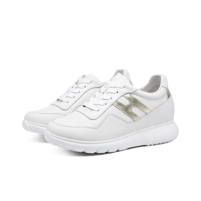 He Jinchang Hermo Collection Low Top Casual Shoes Women's White-3